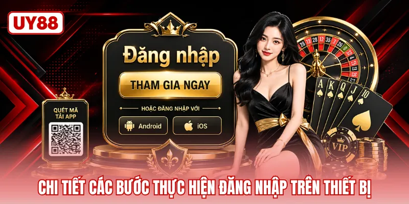 Chi tiết các bước thực hiện đăng nhập trên thiết bị